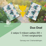 Duo-deal: 2 x 5 mln Sf aaltjes + 5 vangkaartjes tegen rouwvliegjes